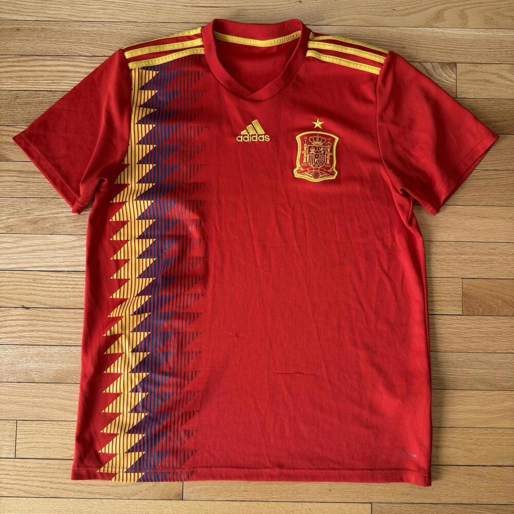 Adidas Spain Home Soccer Jersey World Cup 2018 Red M Men’s